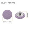 Unique Bargains Metal Shank Round Cloth Covered DIY Sewing Buttons 20 Pcs - 2 of 4