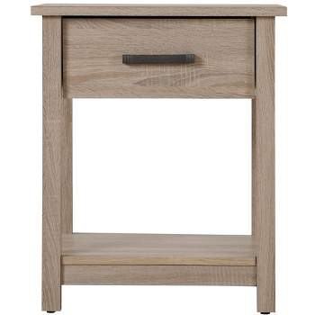 Passion Furniture Salem 1-Drawer Sandle Wood Nightstand (24 in. H x 20 in. W x 19 in. D)