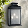 Generation Lighting Pediment 18 1/4" High Zinc 3-Light Outdoor Wall Light - 2 of 4