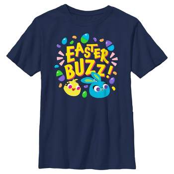 Boy's Toy Story 4 Ducky and Bunny Easter Buzz T-Shirt