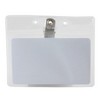 SICURIX Standard Vinyl Badge Holder with Clip, Horizontal, Pack of 50 - 2 of 4