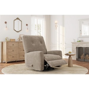 Nursery Recliner Chair, 360° Swivel Rocking Glider Chair for Adults with Adjustable Backrest & Footrest - 1 of 4