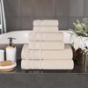 Cotton Medium Weight 6 Piece Bathroom Towel Set by Blue Nile Mills - 2 of 4
