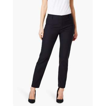 Women's High-rise Slim Fit Bi-stretch Ankle Pants - A New Day™ Black/white  Plaid 12 : Target