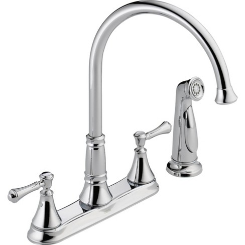 Delta Faucet 2497lf Cassidy Kitchen Faucet With Side Spray Target
