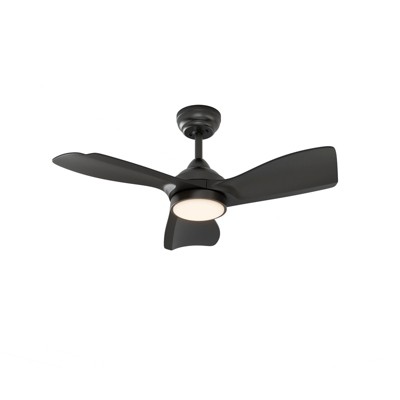 Warmiplanet 30"  Ceiling Fans with Lights and Remote Control,DC Motor, Black, 3 Blades