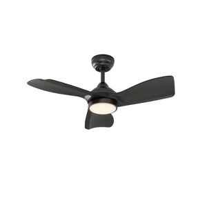 Warmiplanet 30"  Ceiling Fans with Lights and Remote Control,DC Motor, Black, 3 Blades - 1 of 4
