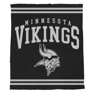 NFL Minnesota Vikings Midnight Logo Cozy Knit Blanket - 1 of 1