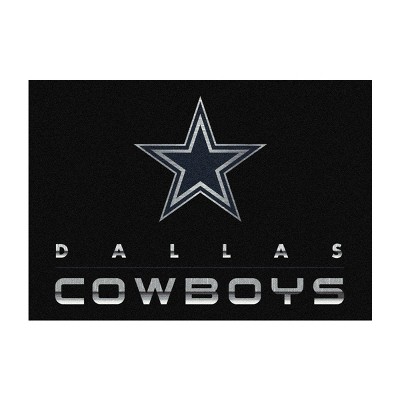 NFL Dallas Cowboys 4'x6' Chrome Rug