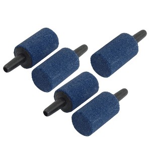 Unique Bargains Fishbowl Fish Tank Air Bubble Creator Mineral Stone Blue 0.57" Dia 5 Pcs - 1 of 3