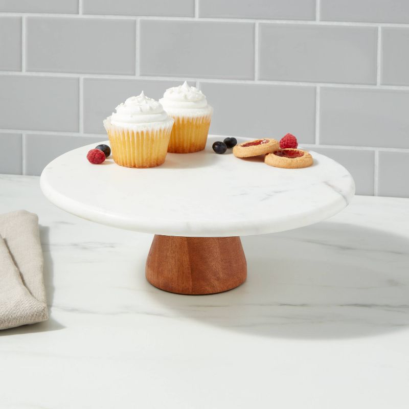 Marble and Wood Cake Stand - Project 62&#8482;, 2 of 10