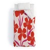 Deny Designs Maritza Lisa Red and Pink Floral Pattern Duvet Set - 2 of 3