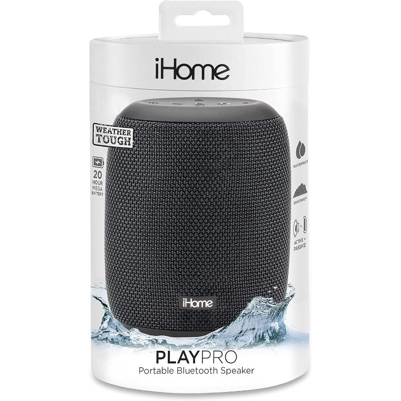 iHome Rechargeable Waterproof Bluetooth with Speaker Long Life Mega Battery, 2 of 9