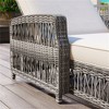 SKRAN Outdoor Long Reclining Chaise, All Weather Rattan Wicker Lounge with Armrests and Soft Removable Cushions for Poolside & Garden, Beige+Grey - 4 of 4