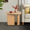CENGHU Tapered Tabletop Coffee Table, Natural Wood Tea Table, Modern Side Table for Living Room, Dining Room, Bedroom, Small Spaces - 3 of 4