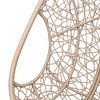 YOOCOZZ Outdoor & Indoor PE Wicker Hanging Chair & Swing Egg Chair with Large Seat and Puffy Cushions - 3 of 4