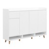 Maliang Shoe Cabinet with Arched Doors and Drawer, Adjustable Shelves for Entryway, Living Room - 2 of 4