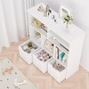 Toy Storage Cabinet with Drawers, Children's Toy Shelf Kids Bookcase Floor Storage Organizer, Large Open Bookhelf for Playroom,Bedroom,Nursery School - 4 of 4