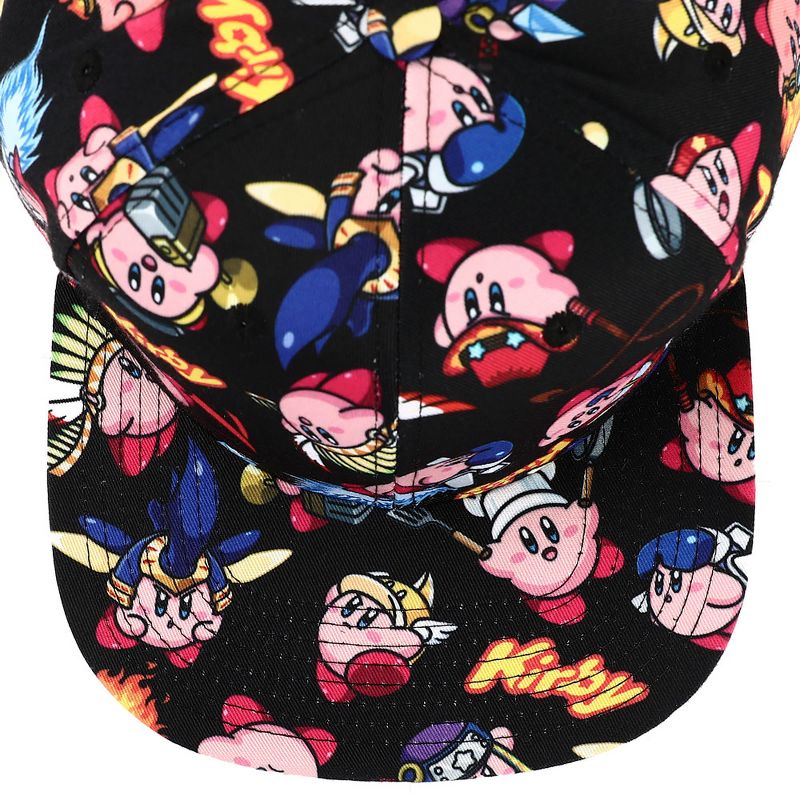 Kirby Sublimated all Over print Flat Bill Snapback Hat, 5 of 7