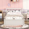 Whisen Modern Design Wooden Twin Size Platform Bed Frame with 2 Drawers/ Trundle - 3 of 4