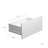 INFURNIC TV Stands and Consoles High Gloss Modern Media Console with Advanced Lighting System and Storage Cabinets, White, 66.92"*17.32"*6.88" - 2 of 3