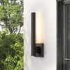 Rennnsan Doresin 15"H Hardwired Linear Modern LED Dimmable Wall Sconce in Black - 2 of 4