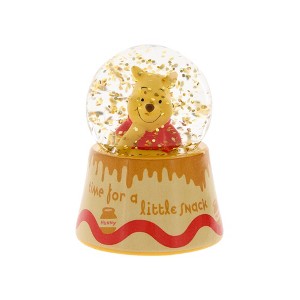 Silver Buffalo Disney Winnie The Pooh "Time For A Little Snack" 3-Inch Mini Light-Up Snow Globe - 1 of 4