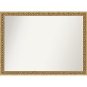 Amanti Art Carter Dark Gold Non-Beveled Wood Framed Bathroom Vanity Wall Mirror - 1 of 4