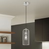 Livex Lighting Glenbrook 1 - Light Pendant in  Brushed Nickel - 3 of 4