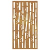 VidaXL Patio Wall Decoration 41.3 in.x21.7 in. Corten Steel Bamboo Design - 4 of 4