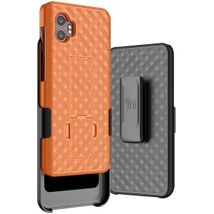 Nakedcellphone Combo for Samsung Galaxy XCover7 Pro Phone - Slim Case with Stand and Belt Clip Holster - 1 of 4
