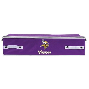 NFL Franklin Sports Minnesota Vikings Under The Bed Storage Bins - Large - 1 of 4