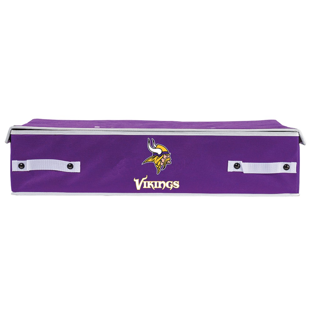 Photos - Clothes Drawer Organiser NFL Franklin Sports Minnesota Vikings Under The Bed Storage Bins - Large