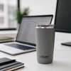 The Clean Hydration Co Insulated Tumbler with Ceramic Interior and Lid, Double Wall Design for Hot and Cold Drinks, Blue - 2 of 4