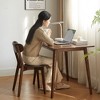 VYNXARIA Dining chair,solid chair table chair wooden living room chair simple and natural,Walnut - 4 of 4