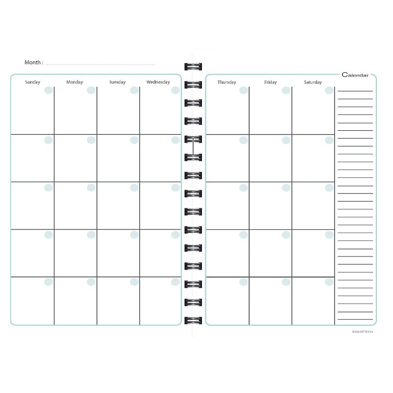 Kahootie Co. Kahootie Co Weekly Planner 6" x 9" Teal and White (ITKWTW), 3 of 8