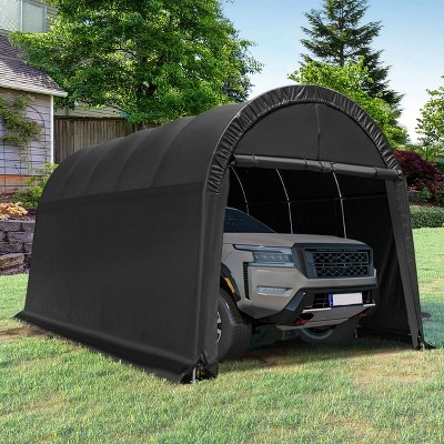 Erommy 10' x 20' x 9.8' Heavy Duty Carport with All-Steel Metal Frame, Anti-Snow Storage Tent