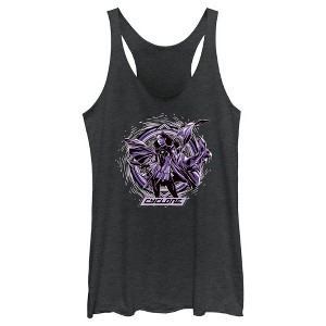 Women's Black Adam Purple Woman Racerback Tank Top - 1 of 4