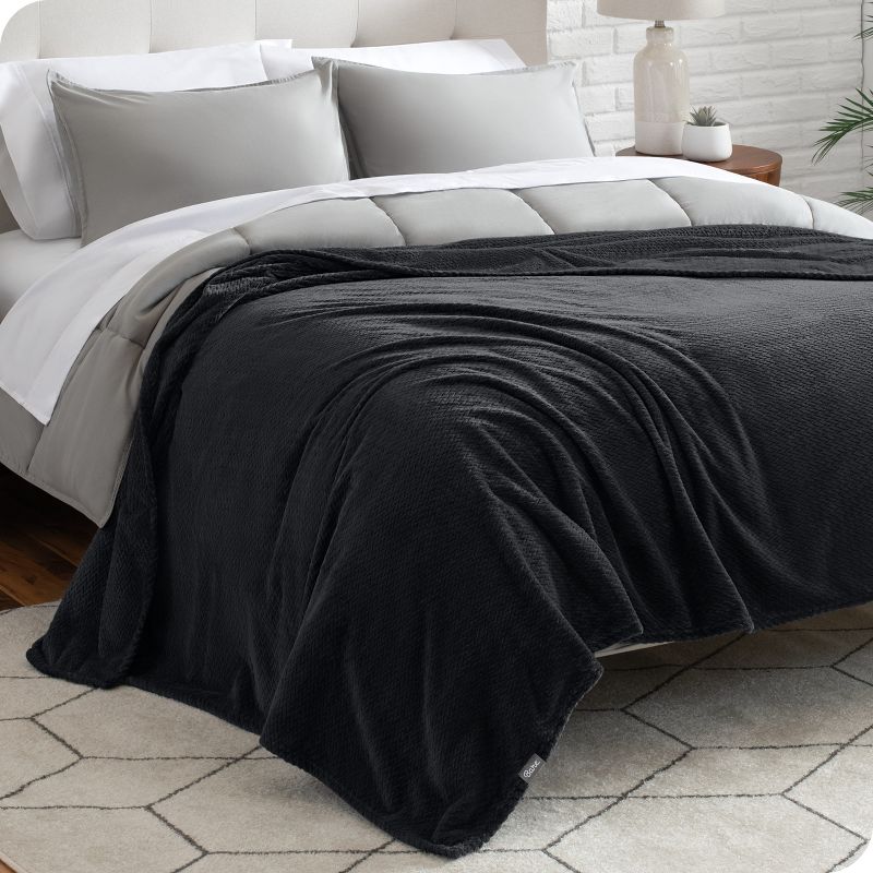 Microplush Fleece Bed Blanket by Bare Home, 3 of 8