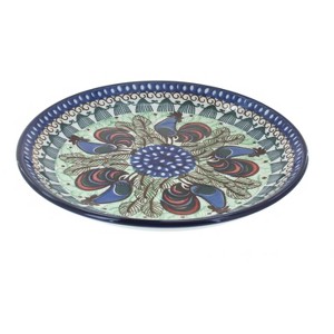 Blue Rose Polish Pottery Ceramika Artystyczna Dessert Plate - 1 of 2
