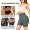 VOXSHE Women's Period Shorts High-Waist Moderate Absorbency Leak-proof Period Boyshorts for Yoga, Comfort - 4 of 4
