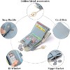 BEAFUP Wallets for Women,Leather RFID Blocking,Bifold Small Zipper Pocket Wallet,Card Case Purse with ID Window,Applies to Gift - 4 of 4