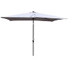 PAGED Rectangular Patio Umbrella Modern Market Umbrella with Tilt Function and Crank for Garden and Poolside, Base Not Included - 3 of 4