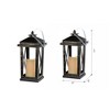 AZL1 Life Concept Decorative Lantern Set of 2 with Candle Modern Charm for Young Energetic Lifestyles and Home Spaces, Black, 11"*5.9"*11.8" - 4 of 4