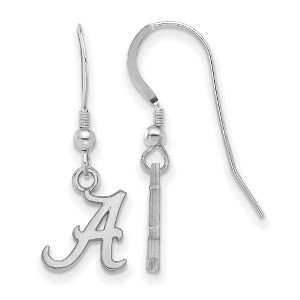 Black Bow Jewelry Sterling Silver Alabama Crimson Tide NCAA Dangle Earrings - 1 of 3