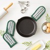 Design Imports Dark Green Chef Stripe Pan Handle (Set Of 3) - 3 of 4
