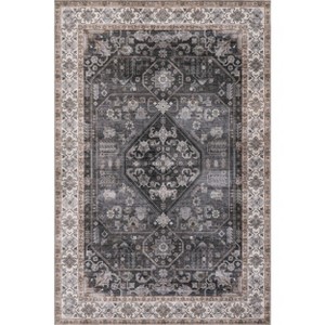 Nuloom Devin Pet Friendly Machine Washable Vintage Medallion Area Rug - 1 of 4