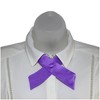 Women's Solid Color 1.75" W x Up to 19" L Crossover Tie Uniform Adjustable Neck tie - 2 of 3