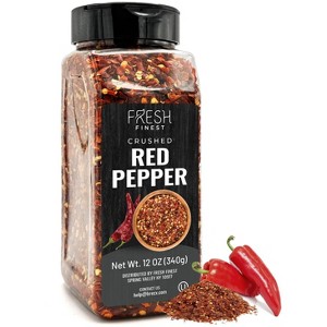 Fresh Finest Crushed Red Pepper – All-Natural, Kosher –  10.22oz - 1 of 4