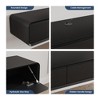 POVISON Fully Assembled Modern Floating TV Stand for TVs up to 65",Wall-Mounted Entertainment Center with 3 Flip-Down Cabinet Doors TV Console - 3 of 4